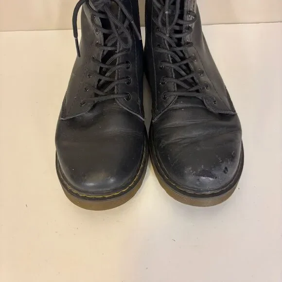 Dr. Martens Black Vegan leather Lace Up Boots Women's 5 - Picture 4 of 9